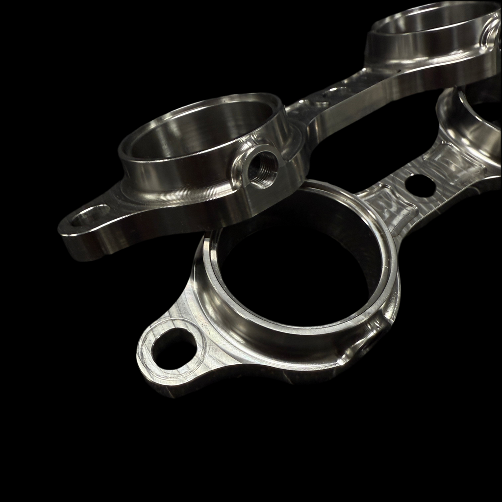 LS Billet Header Flanges Integrated EGTs