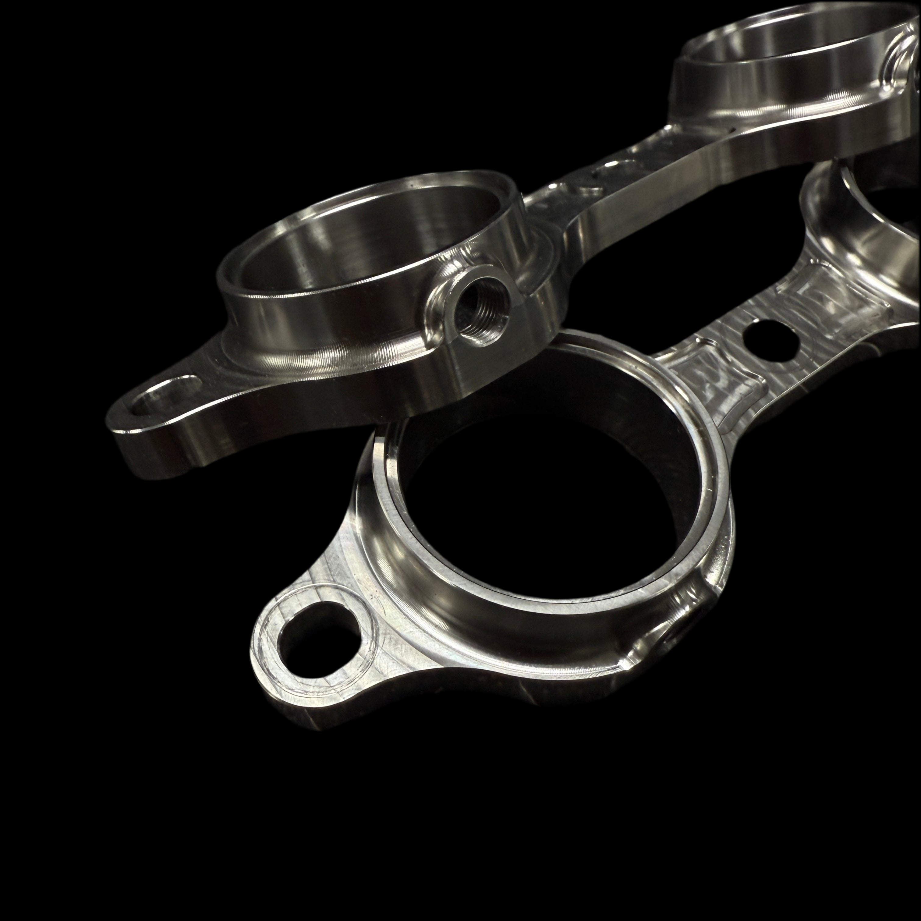 LS Billet Header Flanges Integrated EGTs